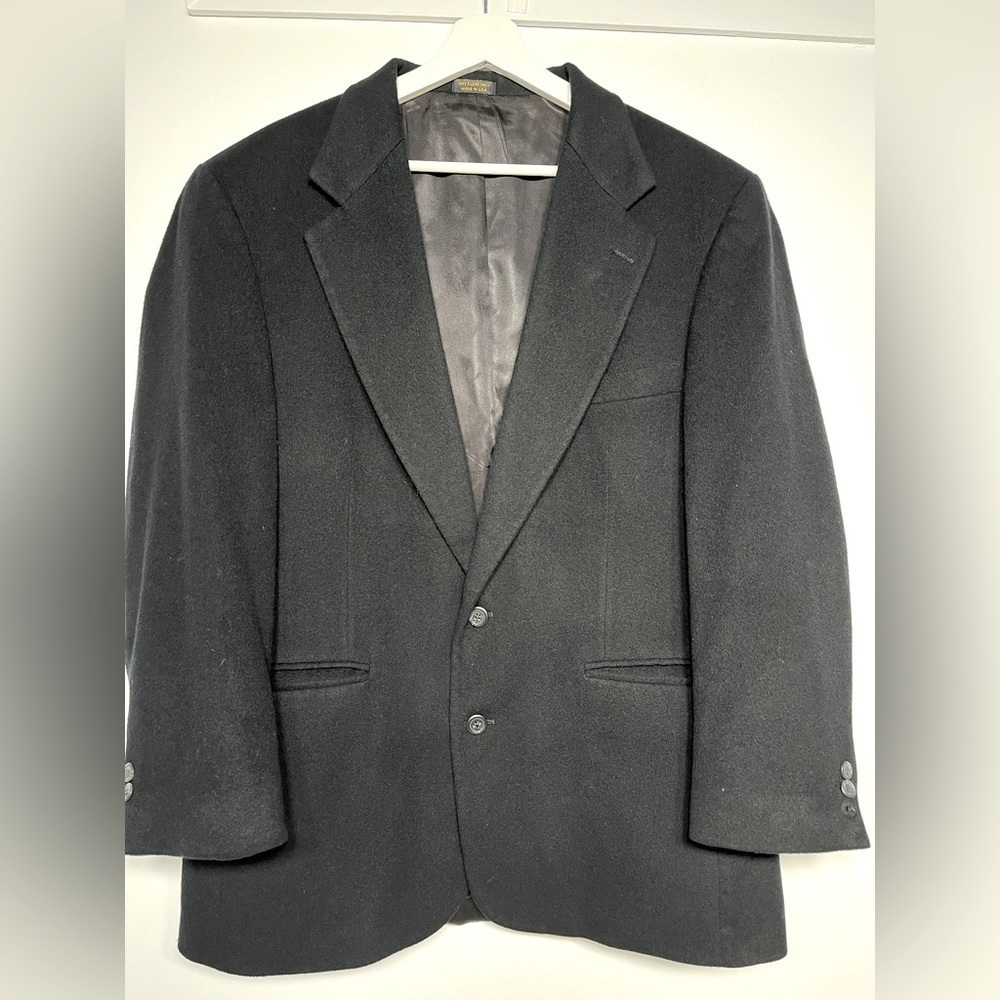 100% Cashmere Jacket black size 42R
